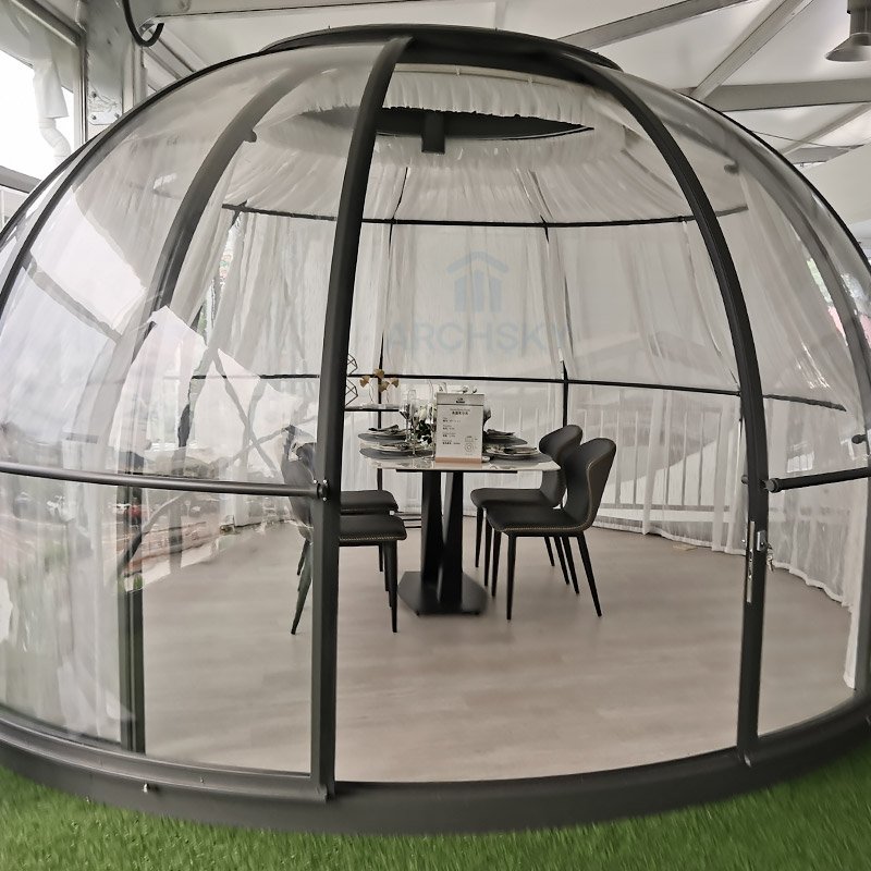 Coffee Room Style Oval Dome Sunroom